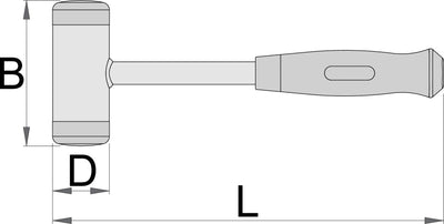 Unior Dead Blow Hammer 55 - Cyclop.in