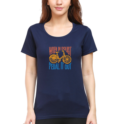 Cyclop Women's  When in Doubt Cycling T-Shirt - Cyclop.in
