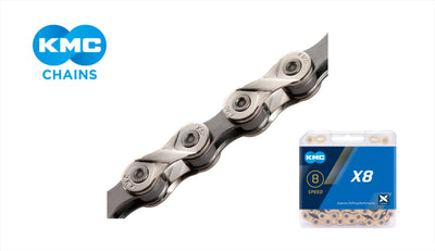 KMC X8 Chain - Silver/Grey - Cyclop.in