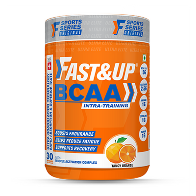 Fast&Up BCAA - Jar of 30 servings - Orange Flavour - Cyclop.in