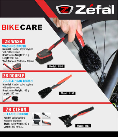 Zefal ZB Set-3 Brushes For Bicycle - Cyclop.in
