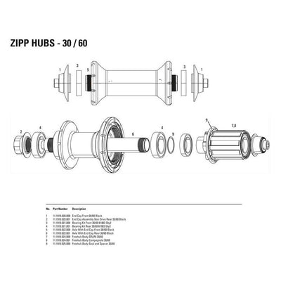 Zipp Service Parts Hub End Cap For 177&176 QR - Cyclop.in